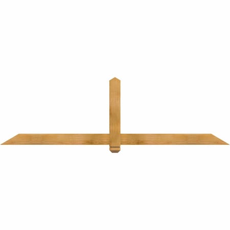 Ekena Millwork Eugene Rough Sawn Timber Gable Bracket, Western Red Cedar, 84"W x 24"H x 2"D x 4"F, 7/12 Pitch GBW084X24X0204EUG00RWR